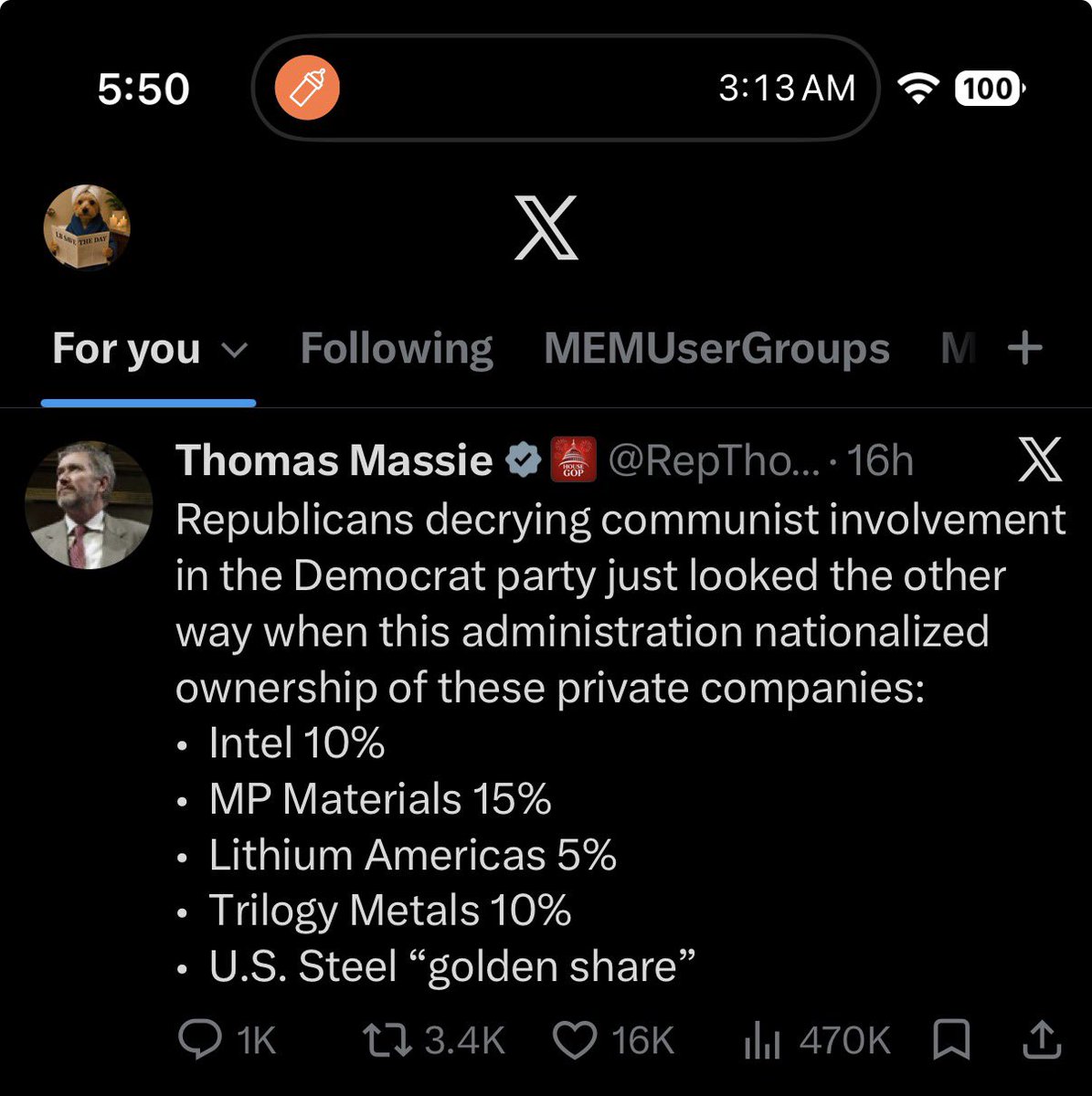 chadnjones's tweet photo. @Polymarket As the government has been taking ownerships in American companies https://t.co/fWsOcg23EN