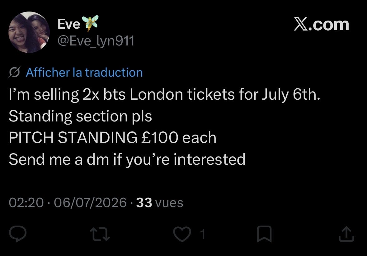 maellexJK's tweet photo. Don’t buy a ticket from this person it’s a scam @Eve_lyn911 https://t.co/dpHeVOwL1f