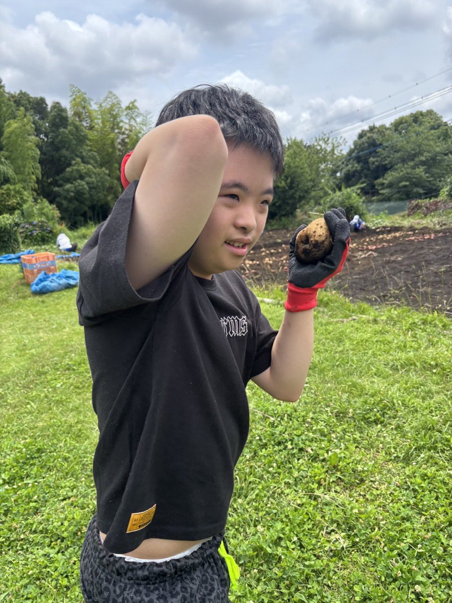 🥔お芋掘りに行ってきましたー(v´∀`*) ﾎｳｻｸ☆ 7月4日（土）、こどもの