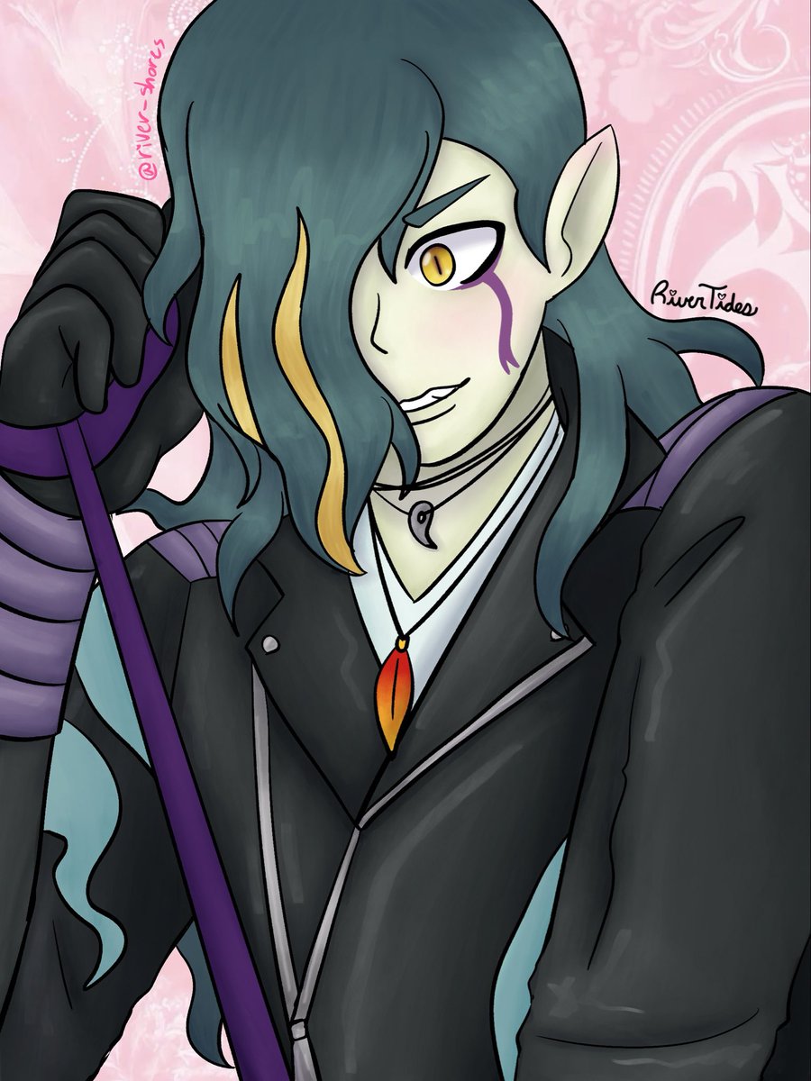 riversh0res's tweet photo. When ur spouse looks so good u gotta tie them up and collar them like a nasty dog

I also firmly believe we are sleeping on shadowside Venoct
#ocxcanon #yokaiwatch #yokaiwatchoc #venoct #venoctyokaiwatch #shadowsidevenoct #オロチ https://t.co/oBokT0paGJ