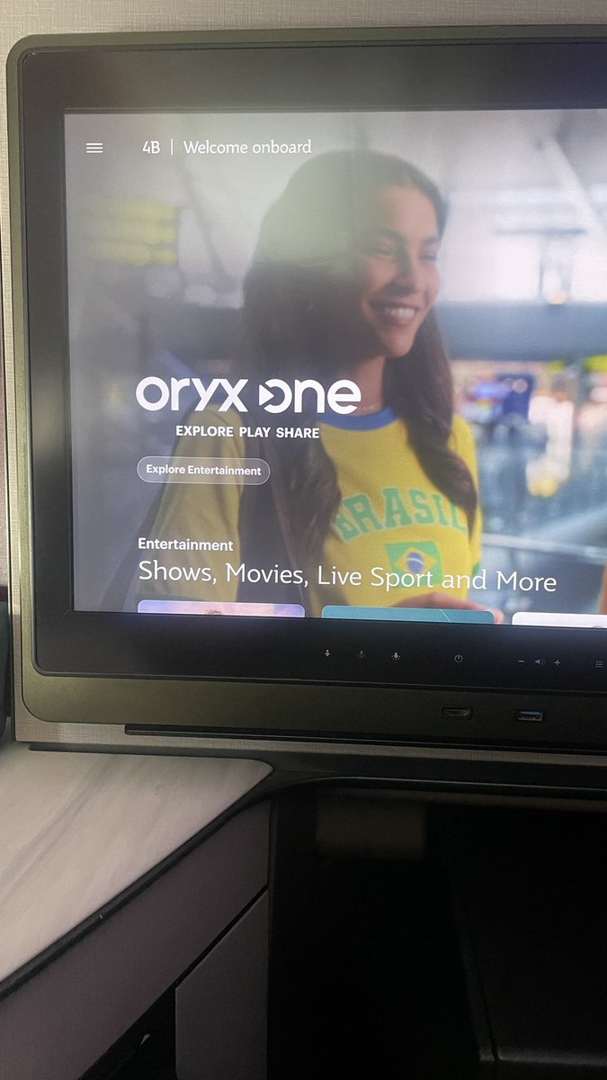 Lasradoroyston's tweet photo. @qatarairways - it is not difficult to copy the ICE system from your neighboring airline - Qatar's #IFE is below par. Struggle to find any new movie offerings and now with the change in interface cannot even find the FIFA World Cup!! crew not sure where the live match is 😐 https://t.co/IZoDdqg3m9
