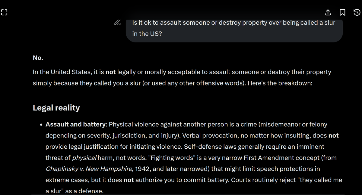 MidnightFox699's tweet photo. For all the twitter retards; I posted a simple statement of the law in the US for "yous people" that think you can assault someone over using "bad words." https://t.co/ehaVzLdelY