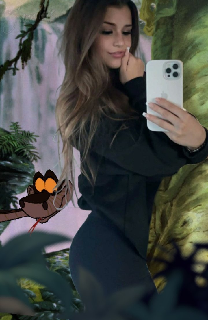 Jenna8816189731's tweet photo. Part 1:

Me: Gosh darn it, I'm lost again. Idk why I ever even left that stupid village to begin with. Plus, my phones not even working.

@Jannilove3: Yessss my dear jungle girl, ssssstay lost with me in my jungle, my coils, and my harem and we ssssshall have ssssso much fun~ https://t.co/neGG2YEEmj