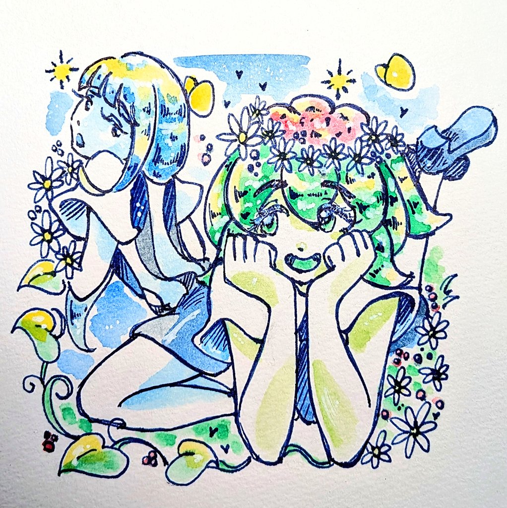 kusa_forsomeone's tweet photo. ヘミモルファイト&amp;ウォーターメロン
#宝石の国 #housekinokunifanart #草の箱庭 https://t.co/GAm1oXDlZl