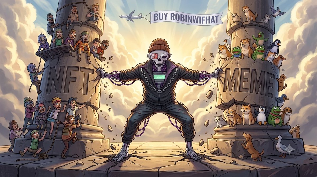 WizOnChain_'s tweet photo. Someone woke up, out of the blue and save “I am the saviour” and never looked back

First he saved NFTs
Now he has saved the trenches

And the alpha remains the same from @crypto_czar_eth 

Buy @RobinWifHat 

1M the next busstop, 10M the next start

@RobinhoodApp has a new king https://t.co/TPfq1u0Z21