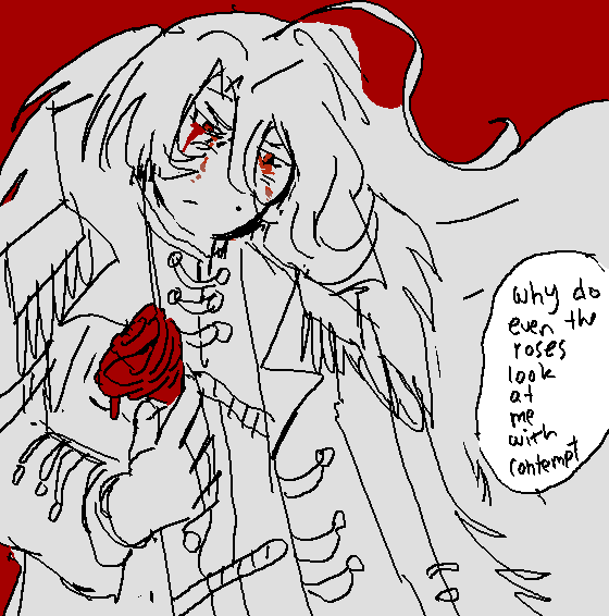 frebbiekillsyou's tweet photo. manager donqui doodle... every living being has an expression, so of course they'd look upon me with that same anger all others do https://t.co/x1vt0cMIca