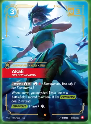 DcJuggernaut's tweet photo. It's Confirm Kennen champion and he's a purple yellow!!  We also have 2 new keywords Burn &amp; Flow!  Red akali and green nasus make an appearance as well! How do we feel ? LETS GOOOO ALSO MOREEEE DRAGON BABY https://t.co/Z5r298JIeo