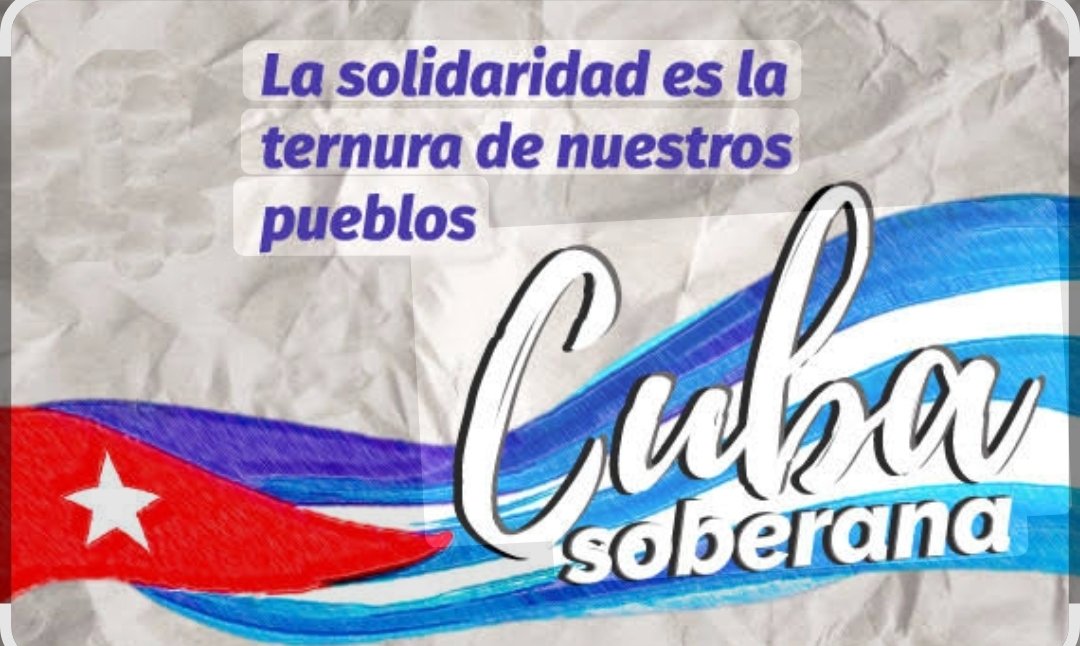 MiguelRodr87987's tweet photo. #Cuba: A pesar d la situación q estamos viviendo por el cerco genocida imperialisma y x nuestros errores internos,  seguiremos brindado por convicción solidaridad con lo poco q tenemos y a pesar d q algunos se les  borró la memoria.
#CubaVencerá https://t.co/BBgqz1j1sO