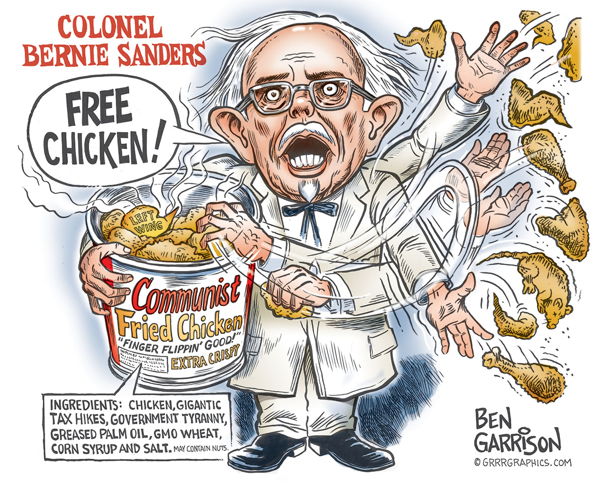 GrrrGraphics's tweet photo. We warned you in 2015 about communism, this guy was an outsider flake in 2015 - today, in 2026, it's the entire Democrat party.🤡

Flashback Ben Garrison cartoon from 2015.
Commies won't stop until they ARE stopped.
Plan accordingly. 💥💥💥 https://t.co/AhBuAaY2Yj