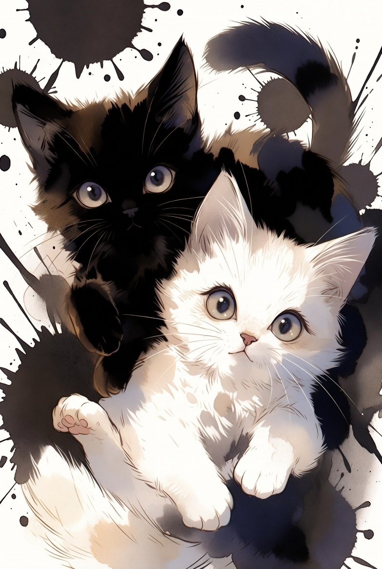 Post by AIART 猫吉 on X: 🖤にゃん🤍