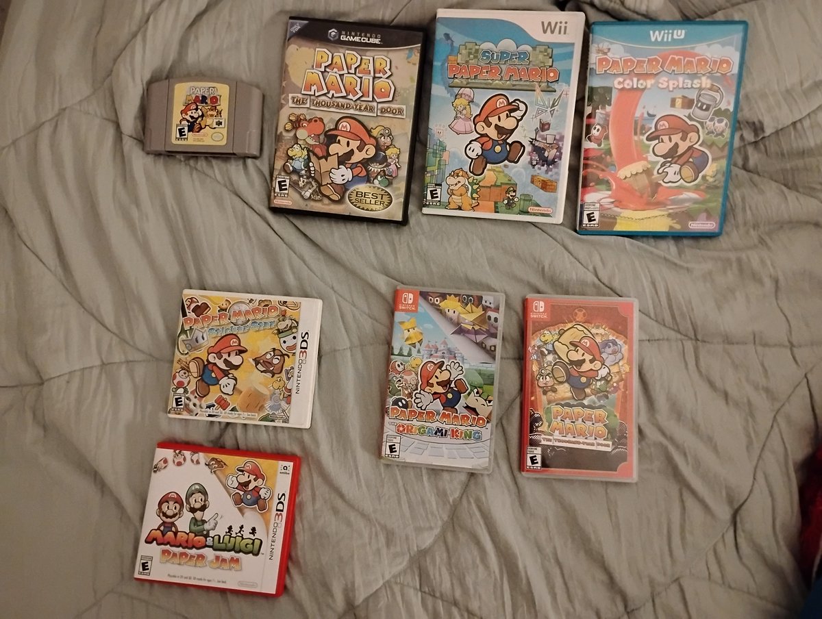 TBone112244's tweet photo. i now own every paper mario game https://t.co/414OJYZvao
