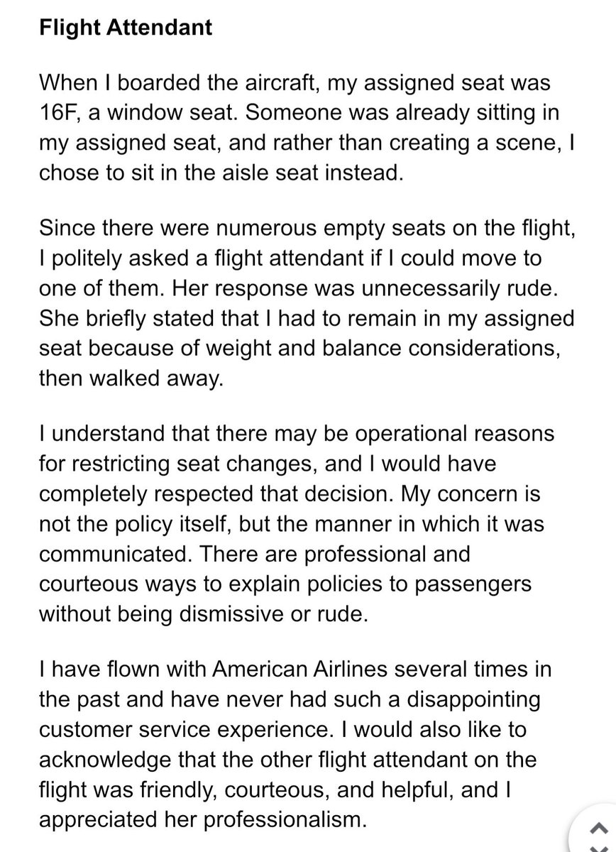 MarcusOBailey's tweet photo. Dear @AmericanAir 

My recent onboarding and flight experience from LGA to IND was very disappointing. I placed in details two experiences I had where two members of the AA staff were impolite and unprofessional. 

I enjoy flying with AA but these interactions were discourteous. https://t.co/6prZjs8pQ9