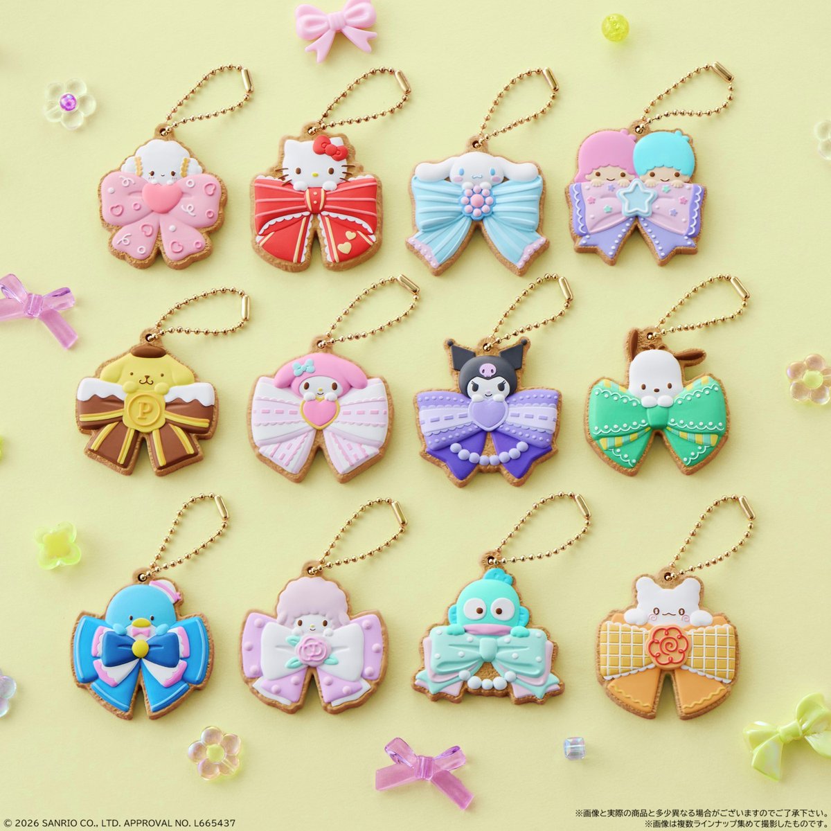 candytoy_c's tweet photo. ・・・❤本日7/6(月)発売❤・・・
SANRIO CHARACTERS
#クッキーチャームコット 2

アイシングクッキー風の
キュートなキーホルダー🍪💞

個性豊かなリボンテーマの全12種🎀
オリジナル描きおろしデザインです♪

👉詳細
https://t.co/PwPjKa9rI9 https://t.co/LsZXFcyGtw