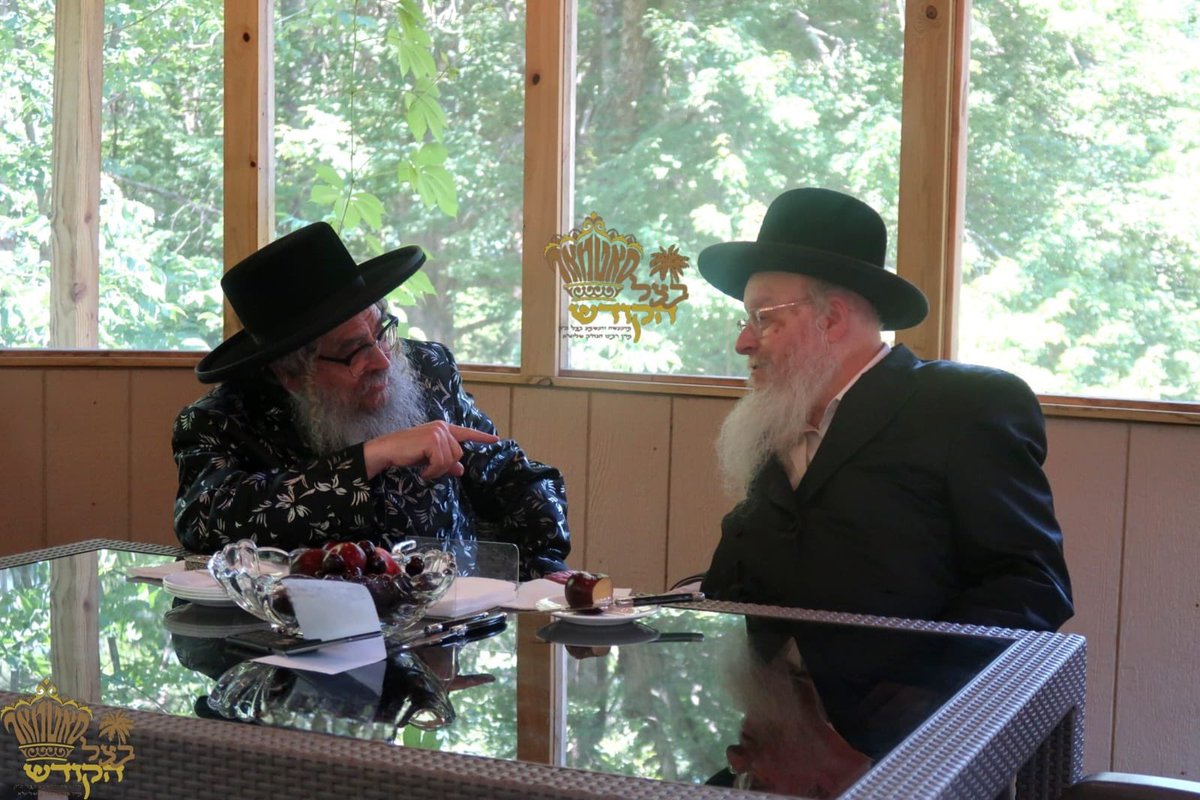 HQSatmar's tweet photo. Grand Rabbi Naftali Yehuda Halevi Horowitz, the Bostoner Rebbe of Massachusetts, who is leading the original Bostoner Movement from Brookline, Massachusetts. Visited Satmar Grand Rebbe Aron at his vacation villa in Bethlehem, New Hampshire. Their discussion on current affairs and halachic matters reflects the unity and strength of our Jewish communities.