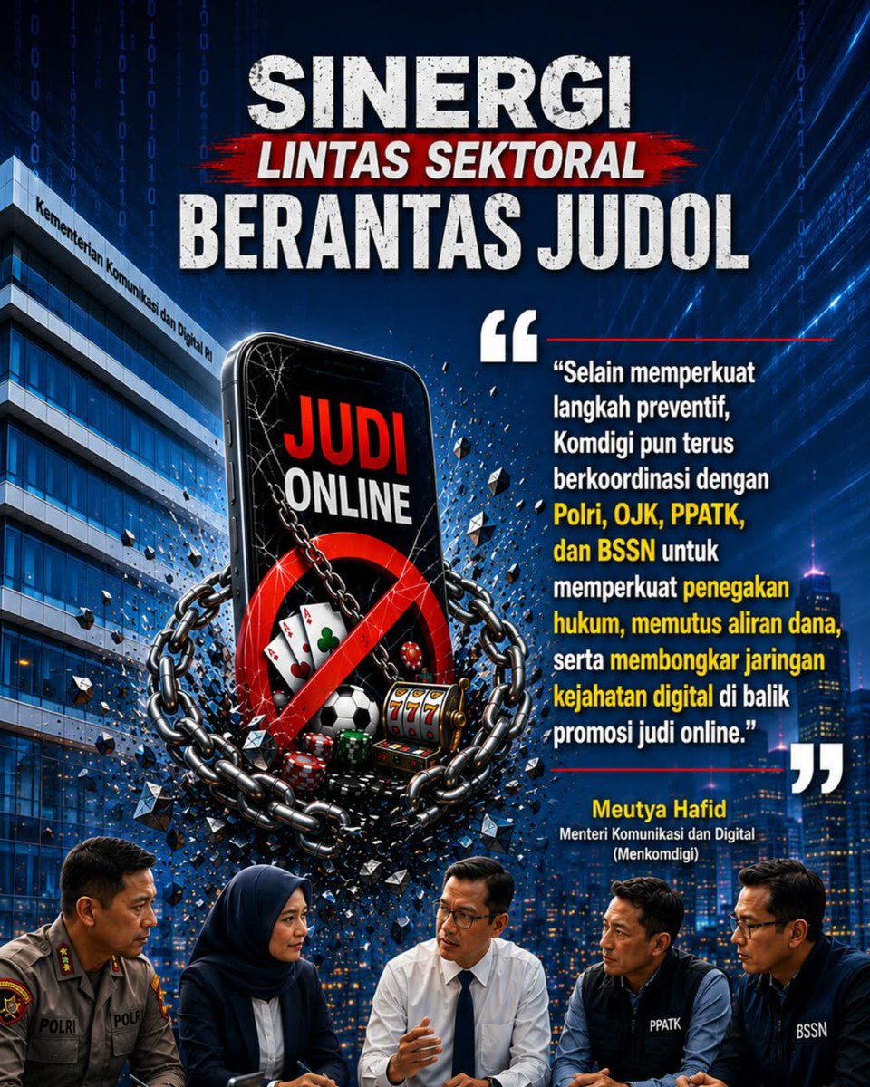 Nananatry1's tweet photo. salah satu jebakan yang bisa merusak kondisi finansial, mental, bahkan hubungan keluarga. Saatnya kita lawan bersama. #BersamaBerantasJudol https://t.co/aeQa3TXReA