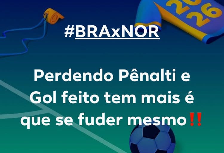 baianinhoII's tweet photo. Acabou o sonho... virou pesadelo... só daqui a 4 anos —e olhe lá.
#BRAxNOR https://t.co/XpZjoP8fev