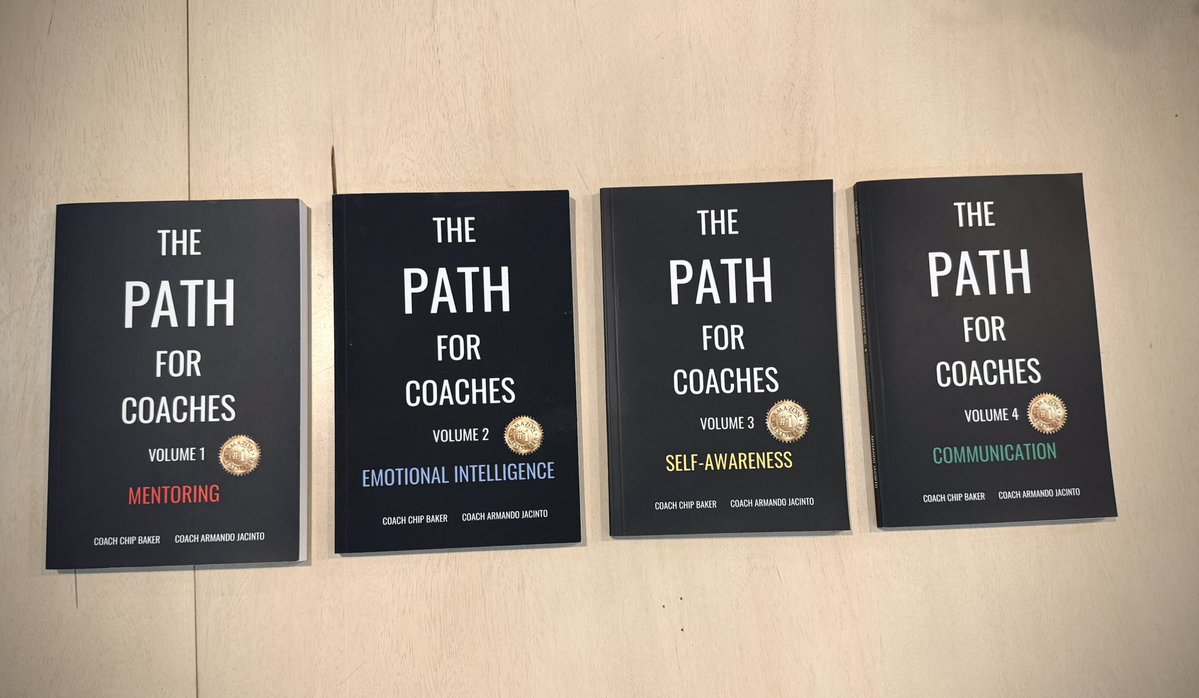 ChipBaker19's tweet photo. The Path for Coaches Book Series 📚
Mentoring ✔️
Emotional Intelligence ✔️
Self-Awareness ✔️
Communication ✔️
Great for coaches, educators, leaders, and entire staffs looking to level up together.
#ThePathForCoaches #LeadershipDevelopment #gogetit https://t.co/An3bpsVIez