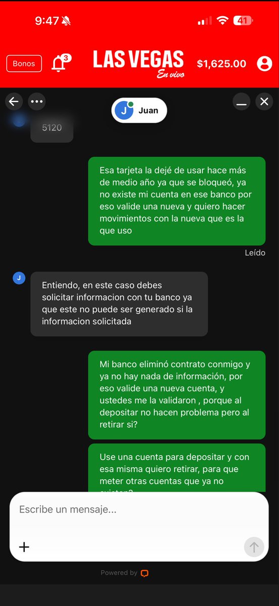 DennPlmn's tweet photo. @lasvegasenvivo Ni metan su dinero en este casino chafa en soporte no dan solución y te piden cosas que nada que ver para quedarse con tu dinero!!! https://t.co/4OHGIJcpph