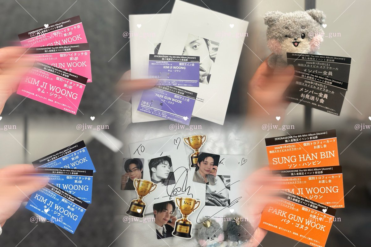 jiw_gun's tweet photo. 260704♥ オフイベ🐙✨

久しぶりのオフイベほんとに幸せだった🥹🥹
いっぱいジウンとゴヌクに会えて、早めの誕生日もお祝いしてもらって、感謝も伝えて充実した1日でした🌟🩵
また今日から学校頑張れるゼベワン大好き😭✨ https://t.co/ndUkuKq6jF