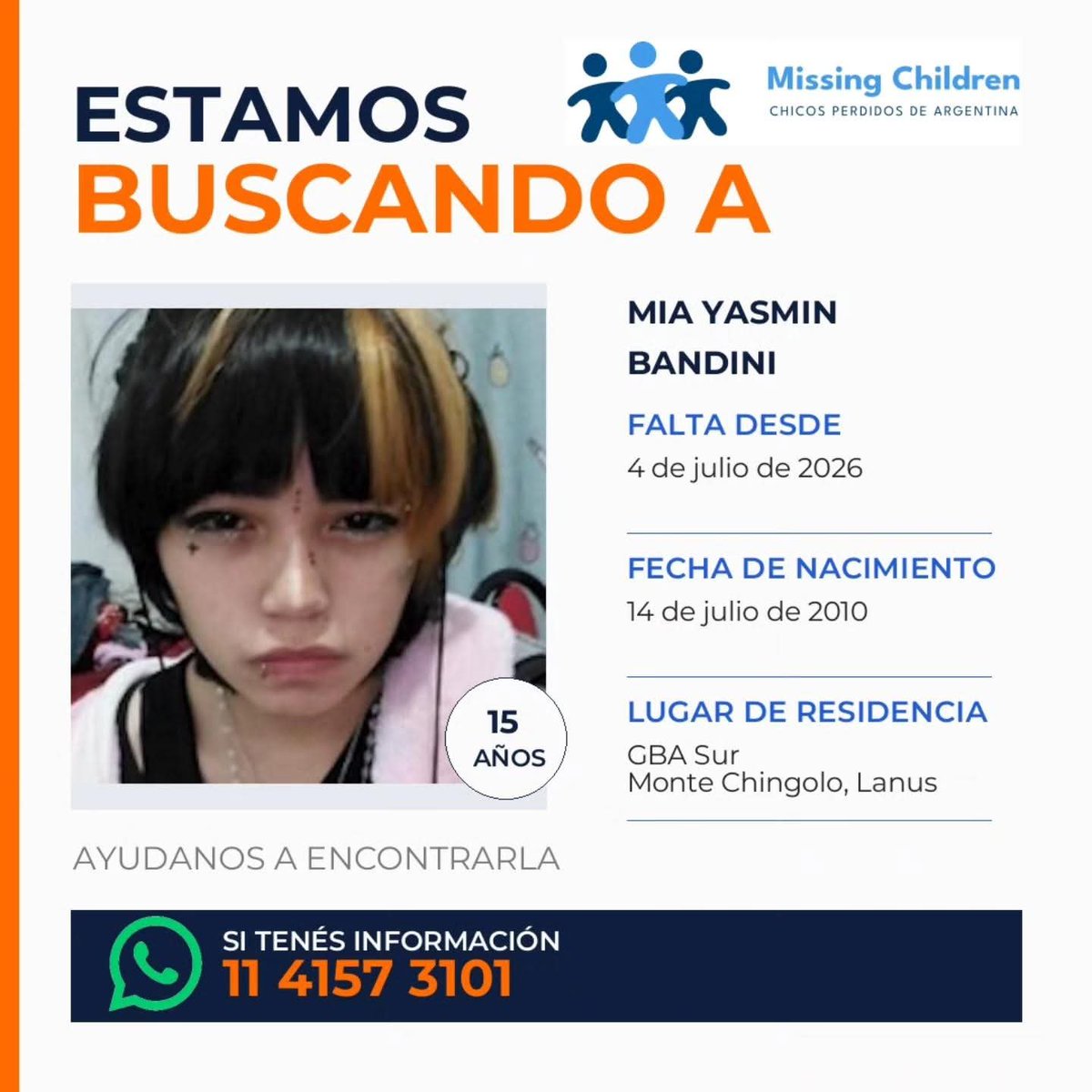 buenosvecinosBA's tweet photo. Gracias por compartir
Gracias por prestarnos tus ojos

#PorMenosChicosPerdidos
#PorMasChicosEncontrados
#ConLosChicosNo
#MissingChildrenArg
#chicosperdidos https://t.co/0kn7GJ6Xqr