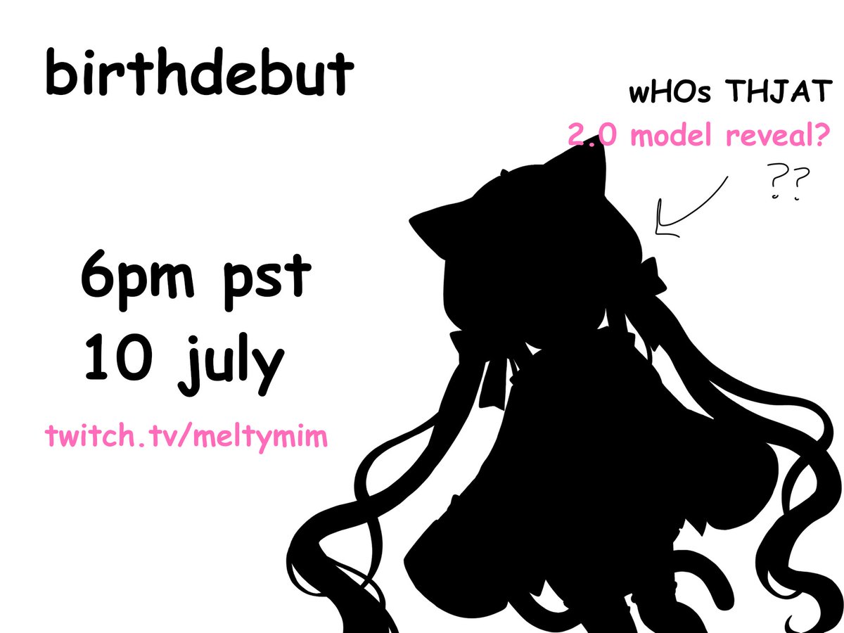 meltymim's tweet photo. My birthdebut is coming up soon! It would mean a lot to mimya chan if you could come❤️‍🔥
I am not accepting questions about the ad graphic. https://t.co/zAXo6TFc3Y