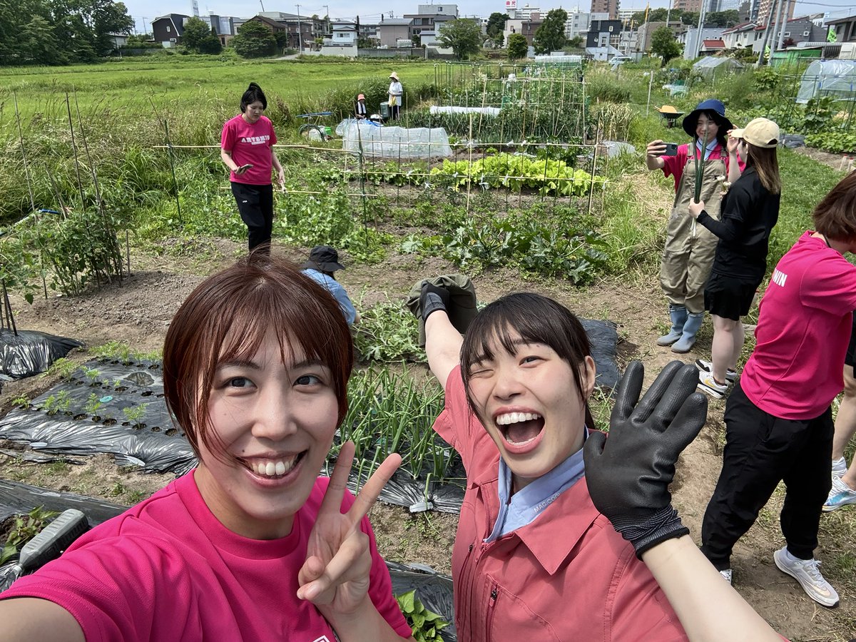 PINKEY_ring5800's tweet photo. 食農教育事業の一環として
野菜の水やりをしてきました🌱💧
大きくな〜れ〜と
ちゃんと言いながら水やりしてきました！
#アルテミス北海道 https://t.co/QQKAh51mfd