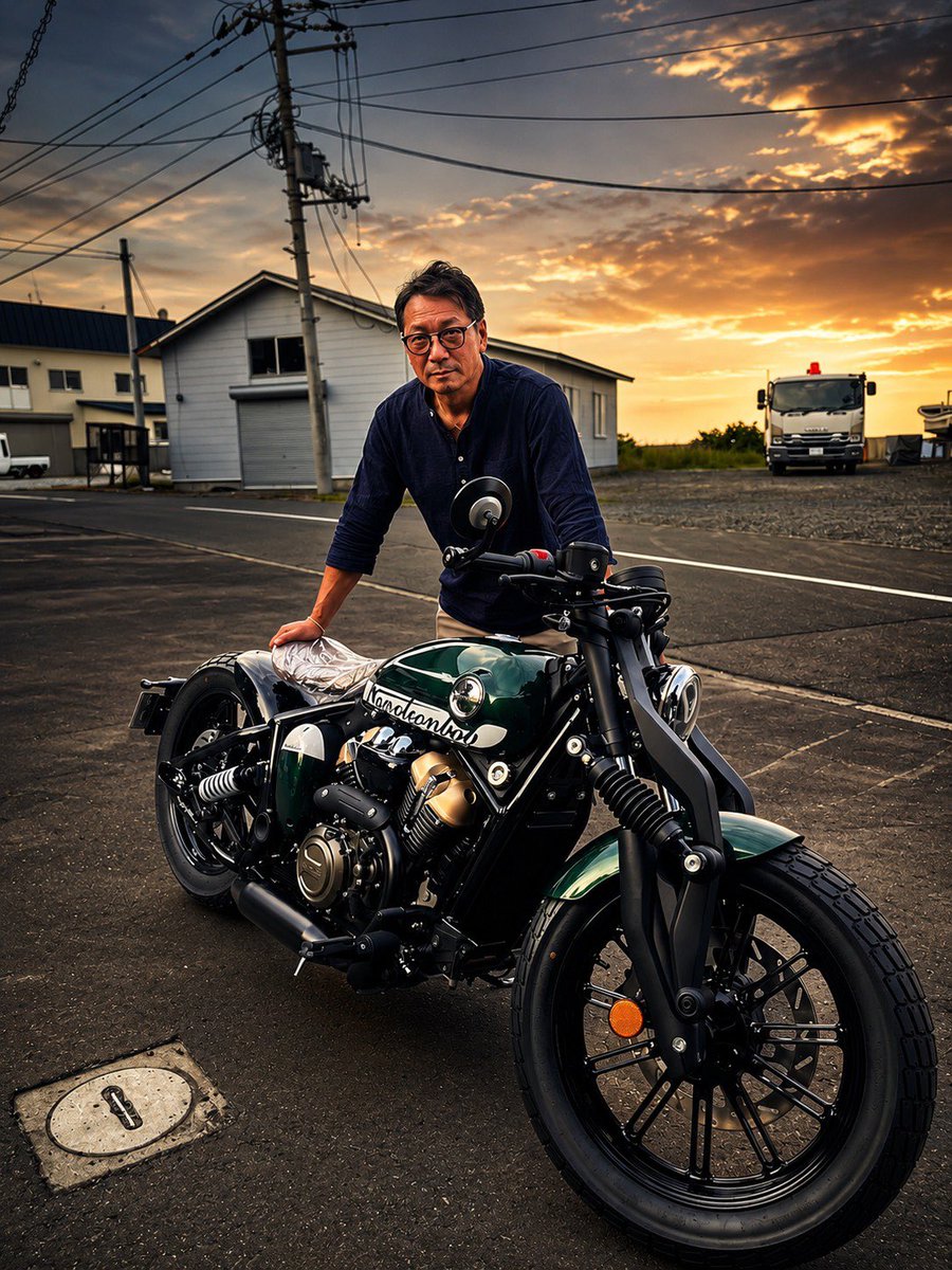 TsShinichiro's tweet photo. Mさん、ご納車おめでとうございます㊗️
遠方からのご購入、感謝しております☆
また、素敵な納車写真もありがとうございます☺️
これから始まる #ナポレオンBOB250 とバイクライフを楽しんでくださいね♪
#BENDA #納車写真 #ティーズ https://t.co/O4bYTrzJk2