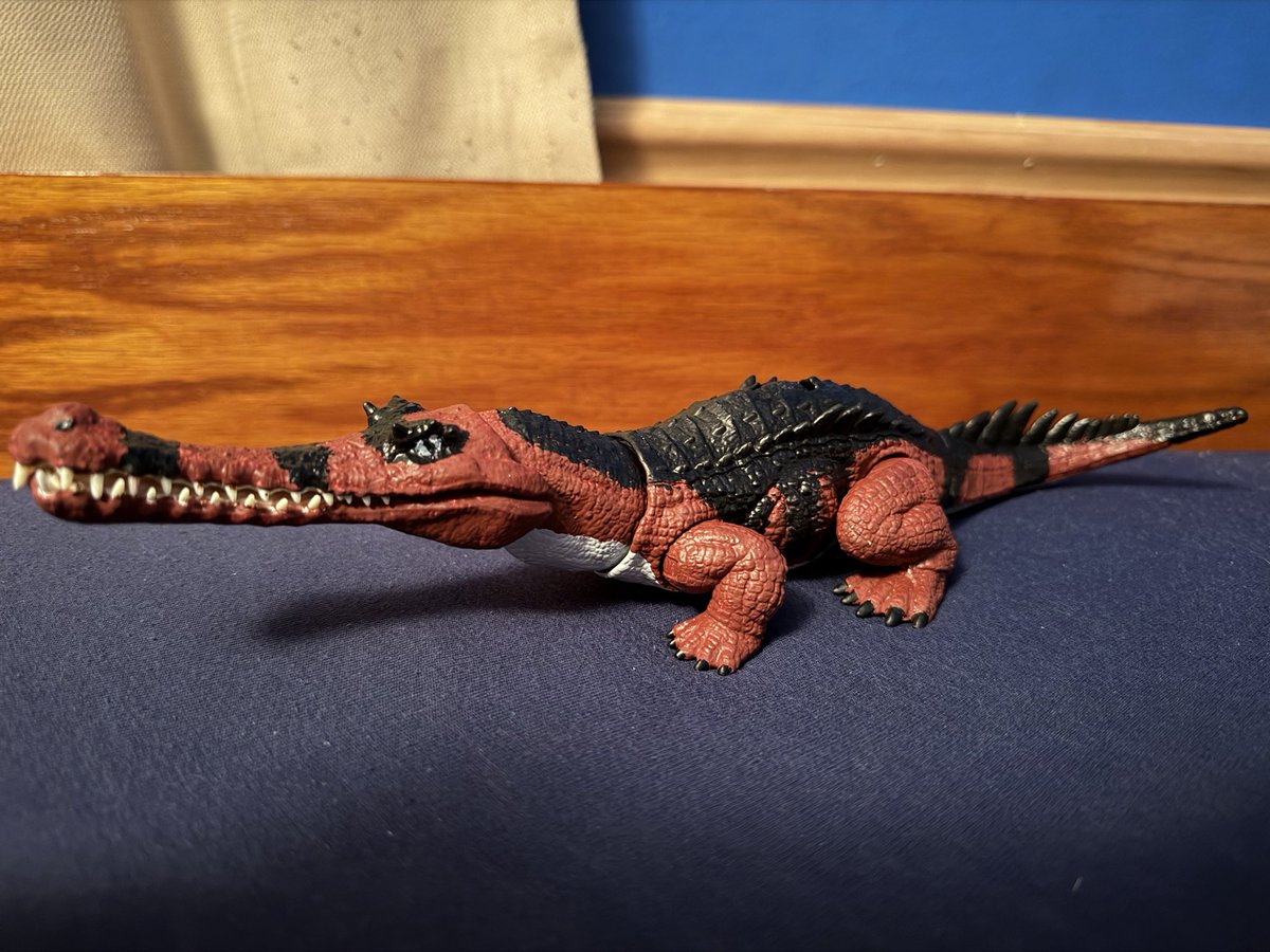 GiantSpiny's tweet photo. Gripfang the Gryposuchus
Gender: Male
Element: Earth
Dinosaur King/Jurassic World Figure Repaint
#dinosaurking #jurassicworld #crocodilians #repaint #anime #jurassicpark https://t.co/W7LNbCQDYn