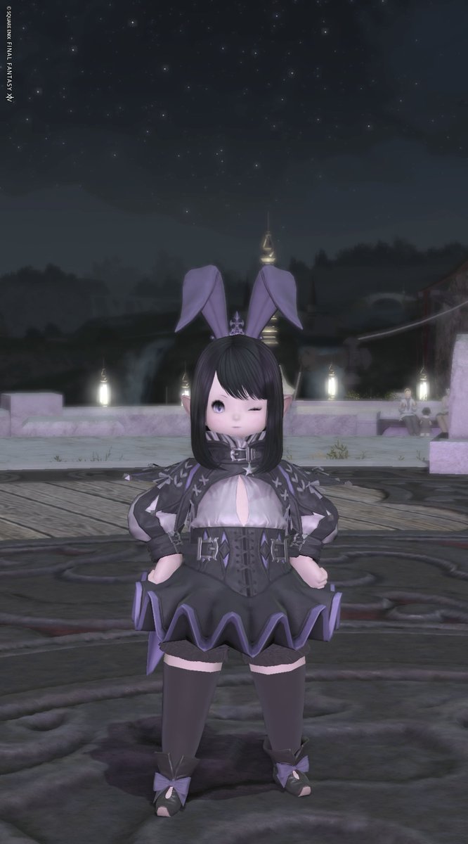 8aj88's tweet photo. 💜🖤

#FF14  #FF14SS  #おはララ  #ララフェル https://t.co/Nx5eZGTdSb