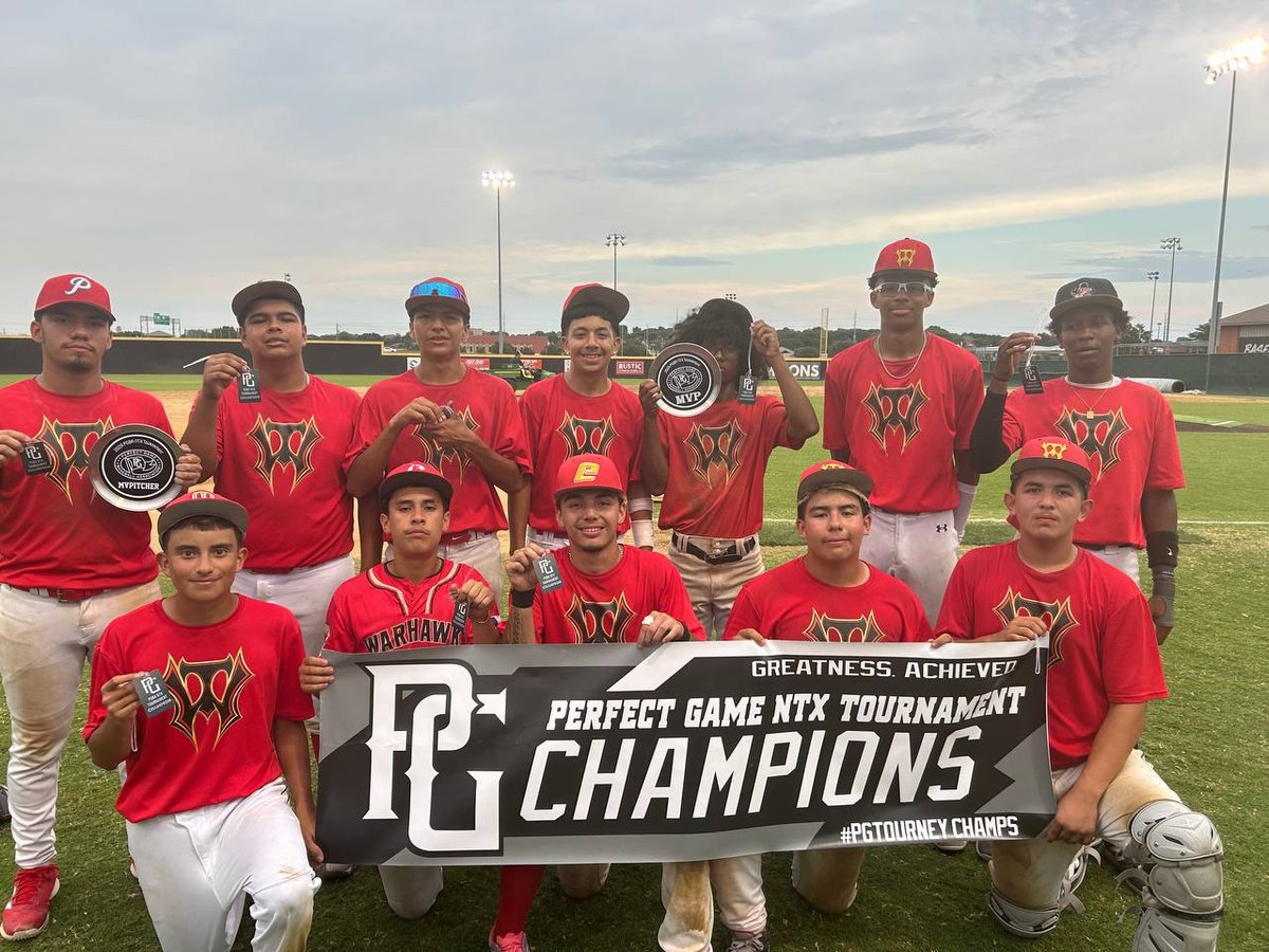PG_NTX's tweet photo. 2026 16U Southwest Premier

🏆Champions: Texas Warhawks 15U
🥈Finalist: Ft. Worth Cats (White)
🏅MVP: Malik Smith (https://t.co/2iSDxm0R9e) 6R 4H 4RBI 9SB 3BB
🏅MVPitcher: Aiden Conejo (https://t.co/f0hE1x5UOq) 5.1IP 5K 3H 3BB 1ER https://t.co/TLHLF9WaOZ