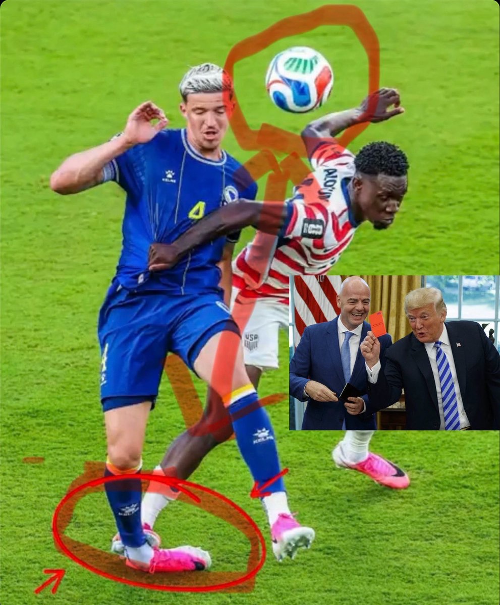 PauloEastvan's tweet photo. @WadePlem 1) Two wrongs don’t make a right.

2) Ballogun’s offence was even worse.

3) The US government interfering to overturn the card is corruption, plain and simple. It violates the rules.

4) The USMNT should be suspended according to the rules. https://t.co/HUopX0n2uv
