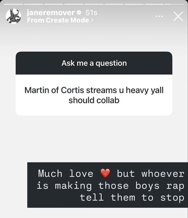sophiathapurse's tweet photo. Why do all these rappers have the same reaction to Cortis? https://t.co/ckIQU2DHt5