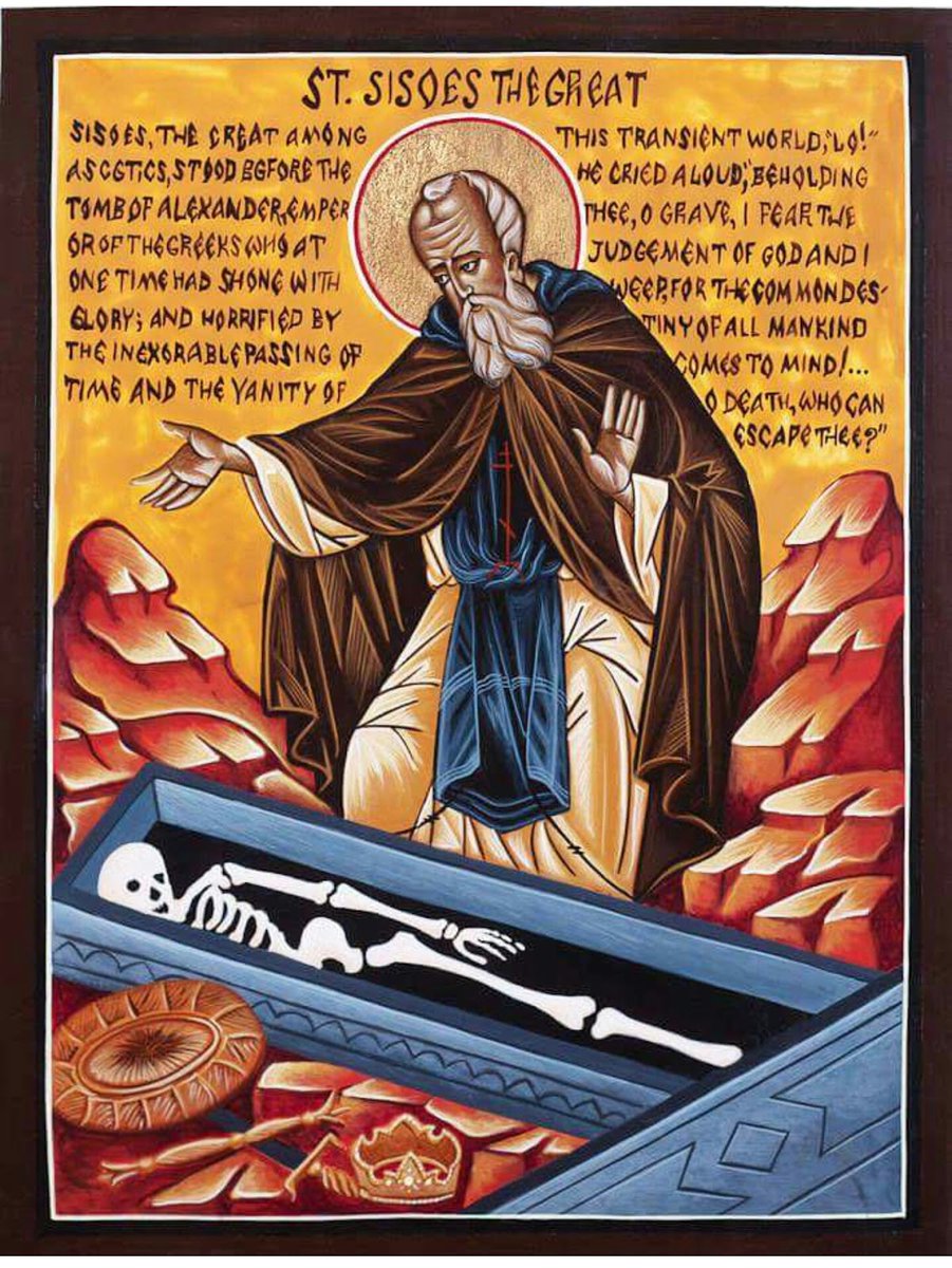 ArtOrthodox's tweet photo. Saint Sisoes the Great Before the Tomb of King Alexander the Great
#byzantineorthodoxart #byzantineart #byzantine #icons #paintings #art #history #artwork #artworks https://t.co/aukCTkt8AV