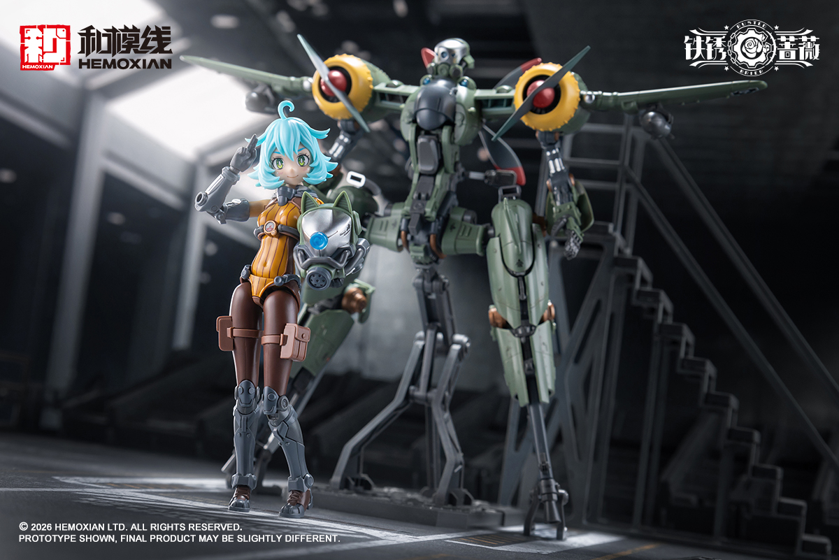 kotobukiya_p's tweet photo. 【新シリーズ予約開始!】
#和模線 の新シリーズ「#鉄銹薔薇(#RUSTEDBRIER)」 第一弾「ランデ・コスキネン & RTP-10A 鋒刃 高速可変戦機」 #コトブキヤ 流通版の予約開始しました。
美少女プラモとロボットプラモのセット商品、変形&合体が楽しめるプレイバリューの高いアイテムです。 https://t.co/73CG3tNXcT