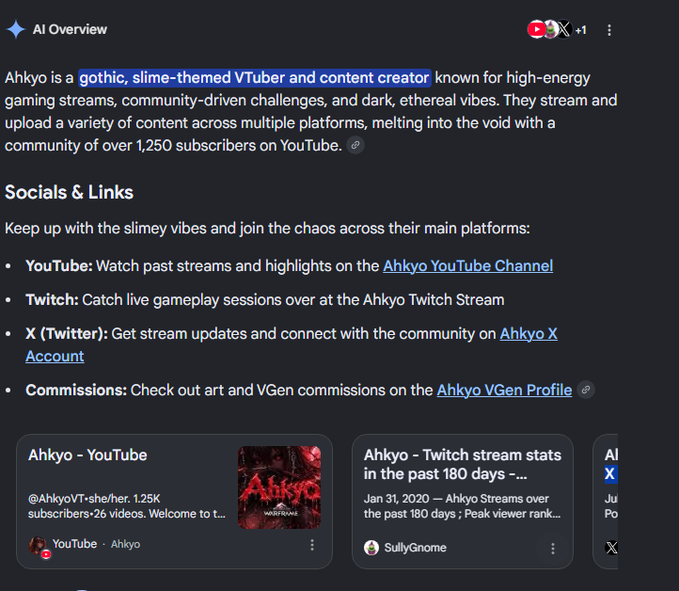 AhkyoVT's tweet photo. Sorta scary ai know just from my name who I am now and im normally the one silently watching #vtuber #YouTube配信 #ENVtubers https://t.co/TgVmRCgTak