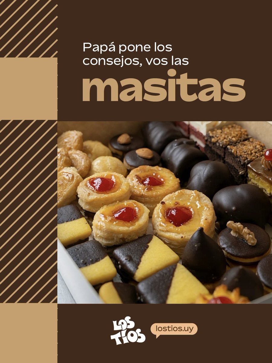 lostiosuy's tweet photo. Papá pone los consejos, vos las masitas.

Pedidos en https://t.co/5T1PYD01PN, en Emilio Frugoni 910, al 2419 2319 o en WhatsApp al 092 002 319.
 
😋 https://t.co/0fFlG4OZjB