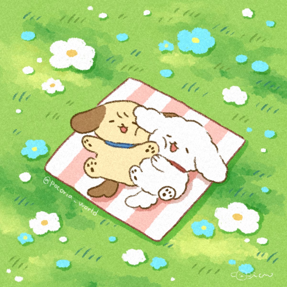 pocoria_world's tweet photo. Relax time in grass field💚

#artistonX  #ゆるいイラスト #illustrationㅤ https://t.co/B1alKOrAoh