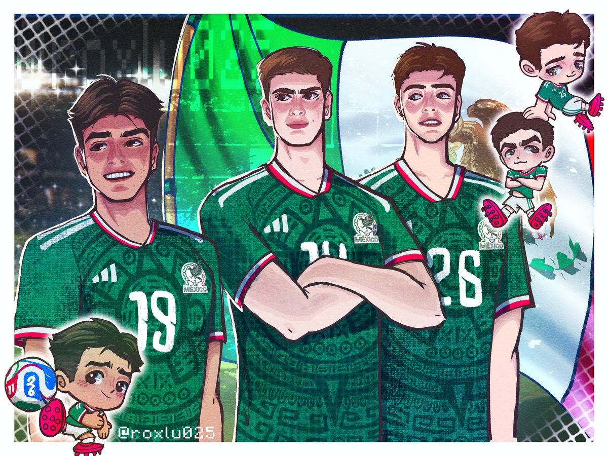 roxlu025's tweet photo. VAMOSSS MÉXICO SI SE PUEDE 🤍🇲🇽🎉
@miseleccionmx

#gilbertomora #morita #Briangutierrez #hormigagonzalez #brimiga #SomosMéxico #arte https://t.co/3tvL8hKyi9