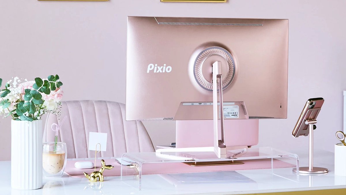 KawaiigamingT's tweet photo. Pixioから大画面×お洒落を飾る神モニター

　　『PX278 Wave』
✨️シャンパンゴールド✨️
💖　ピンクゴールド　💖

予約受付開始！🎀

部屋のインテリアに溶け込む上品な大人カラーだから
今まで合わせられなかったお部屋にも・・・❔️❕️

#kawaiigaming https://t.co/xzJUNCeDqk