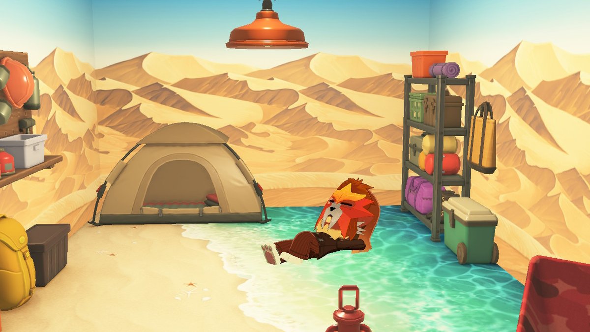 DarlingWerewolf's tweet photo. Added Entei to my island! 
He's already making friends
#pokemon #tomodachilife https://t.co/mIN2AeLXtA