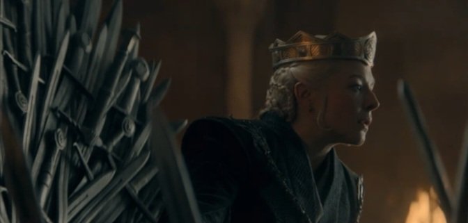 westerosies's tweet photo. Queen Rhaenyra Targaryen looks absolutely striking on the Iron Throne.
#HouseOfTheDragon https://t.co/jZeV2S2RGQ