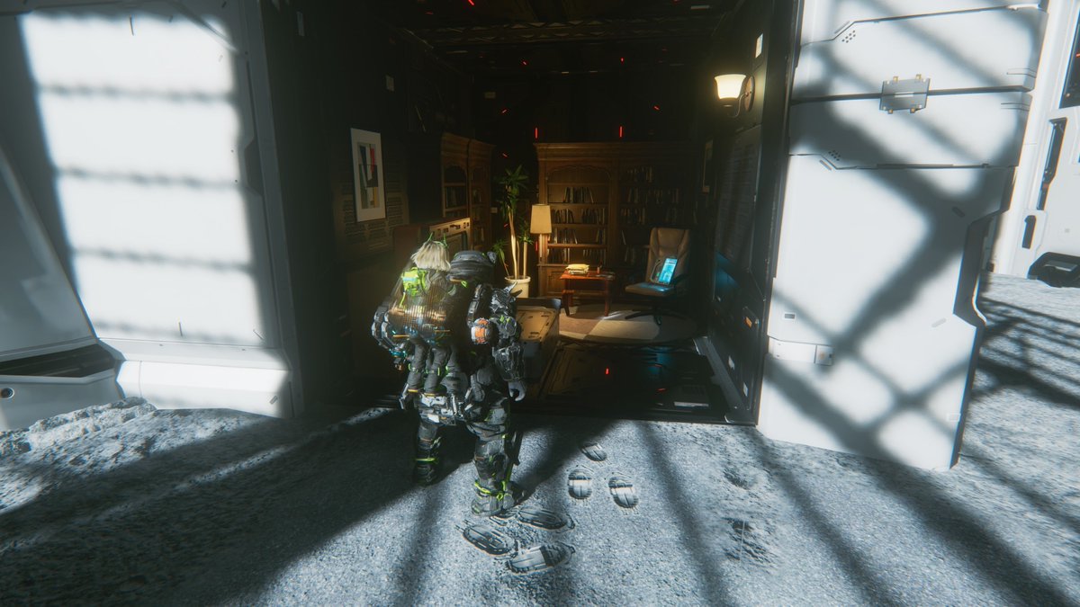 Genki_JPN's tweet photo. In Pragmata there is a researcher on the Moon base who has a hidden room full of physical media. 

They understand the importance of physical media, in this case for being something AI overlords can’t interfere with and something they are able to access offline. https://t.co/AnlrXNqw3b