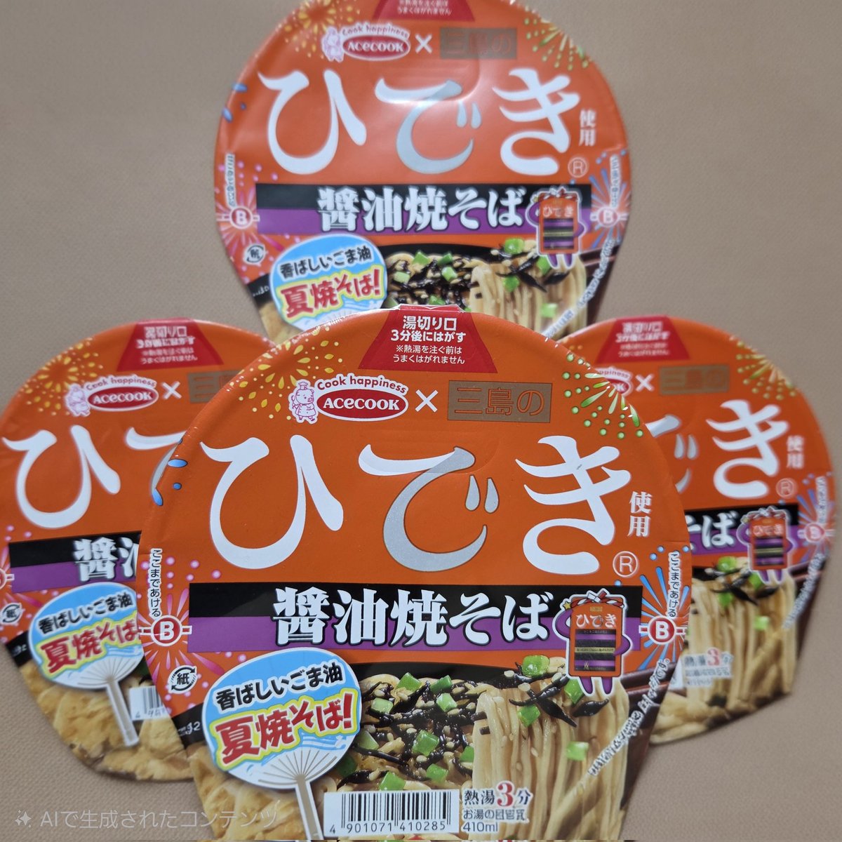 ltB2gOXT3985143's tweet photo. 😄行ってきました☔の中🏃‍♀️
今日新発売〰️焼そば😋
その名は『ひでき』〰️😍
寂しくないようにお友達の🧑‍🤝‍🧑
『ゆかり』さんも１人お連れしました😄
香ばしいごま油香る醤油味の
焼そば食べるの楽しみ〰️☺

#西城秀樹
#Acecook×#三島食品コラボ
#ひでき焼そば https://t.co/5FIp1v7gsC