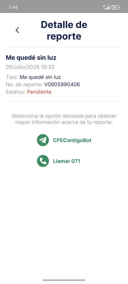 zheeldon's tweet photo. @Diario_Cambio @CFEmx @CFE_Contigo Varios vecinos hemos reportado y siguen sin actuar. Mismo número de reporte para todos https://t.co/6VJVkxQQi9