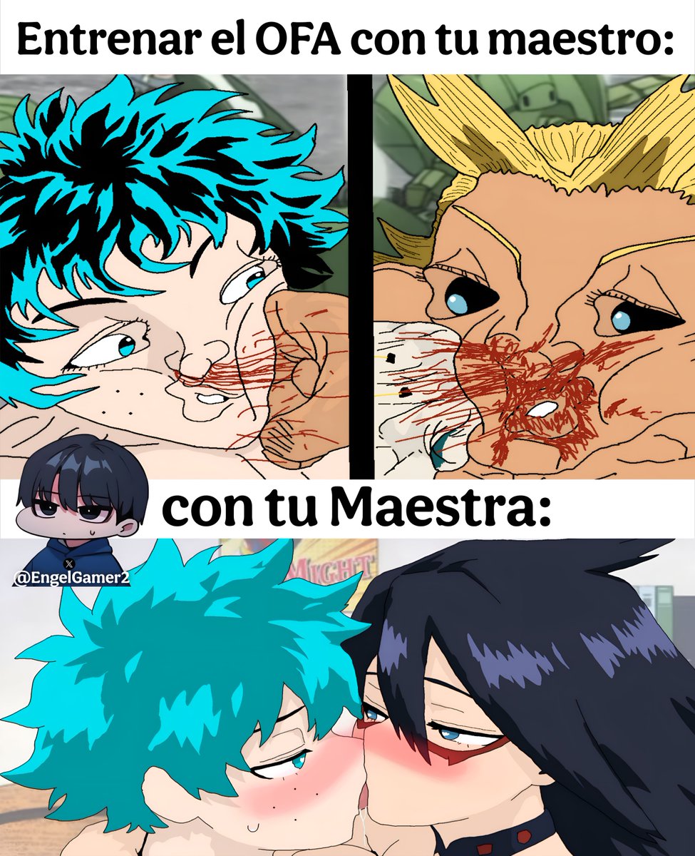 EngelGamer2's tweet photo. Que buenos maestros tienes Izuku 🦔 https://t.co/D10cc7bevJ
