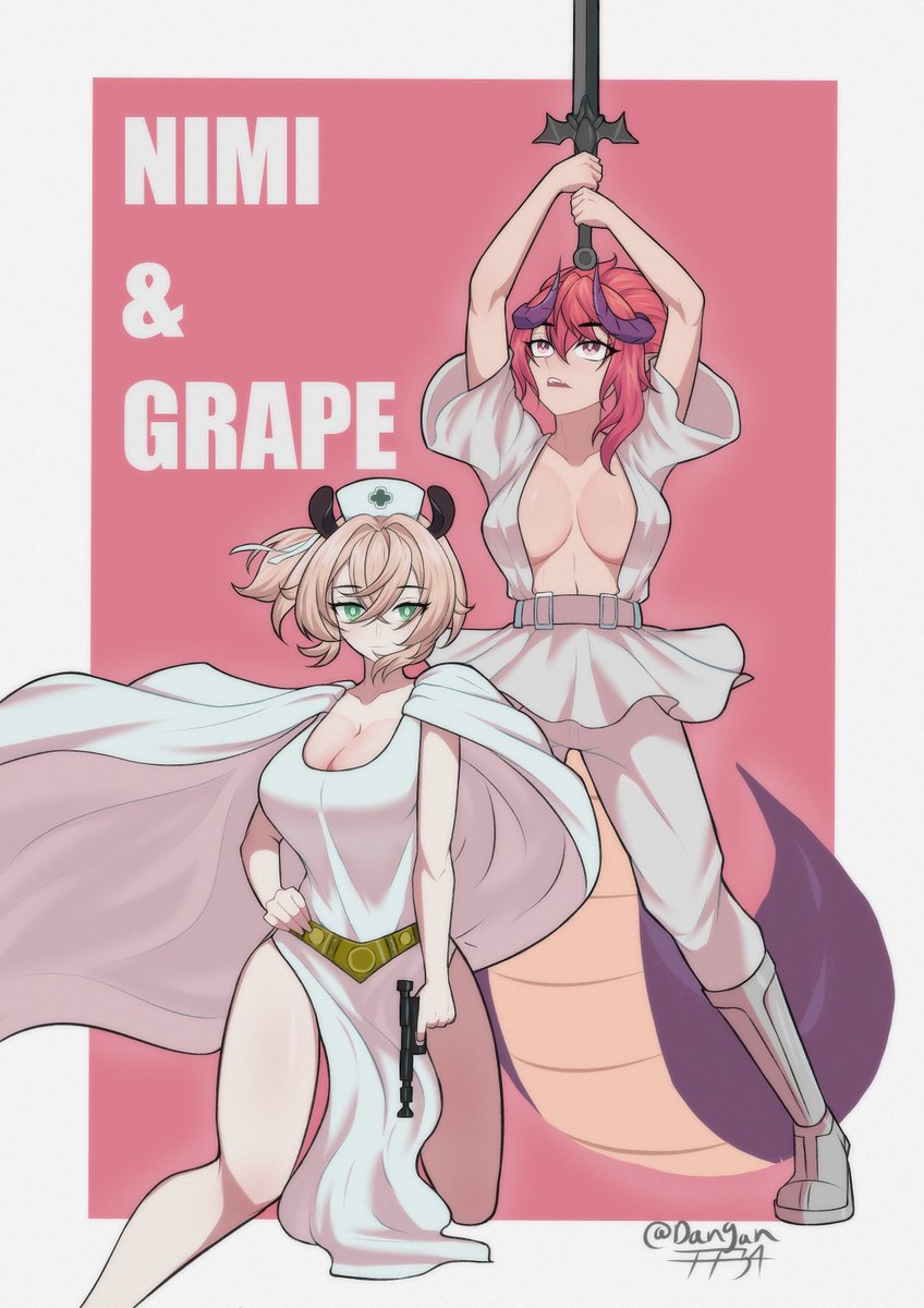 dangan7734's tweet photo. Nimi &amp; Grape Fanart Comm

#nimagery #grapefulart https://t.co/m6l11Rb2SG