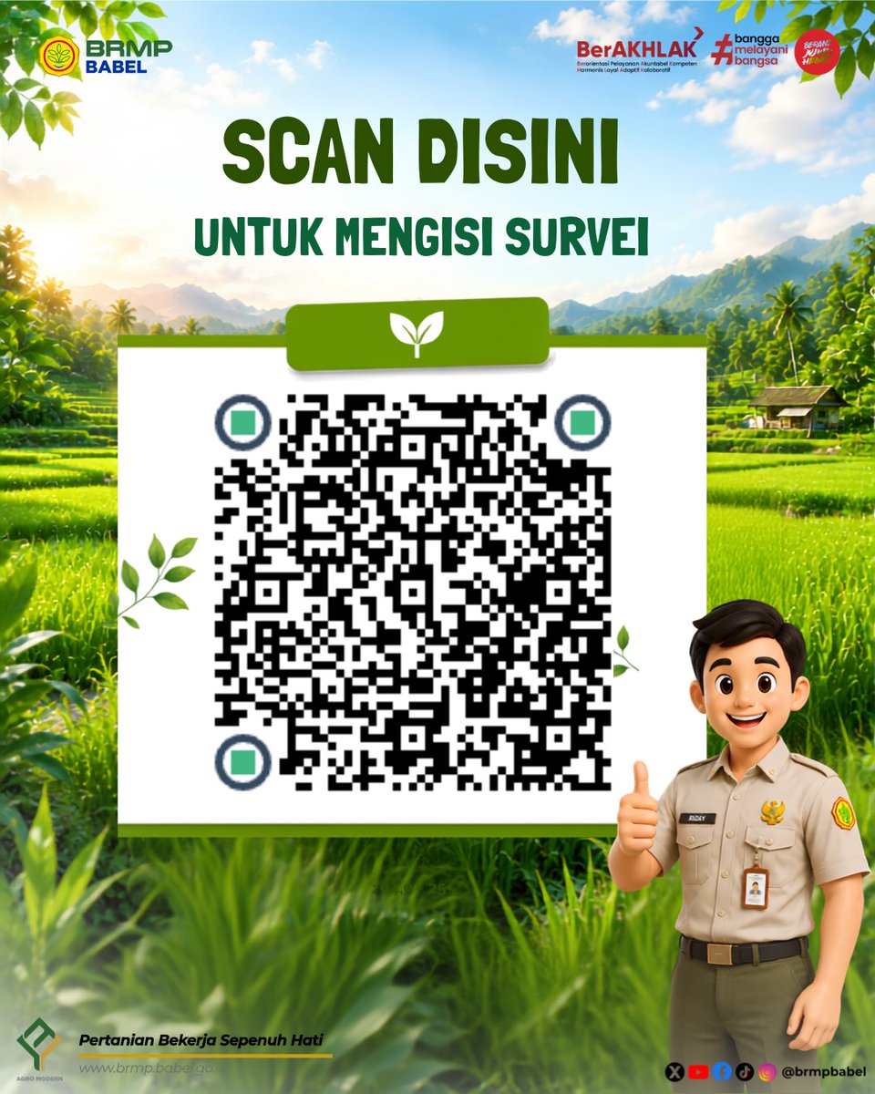 brmpbabel's tweet photo. Hasil Survei Indeks Kepuasan Masyarakat (IKM) Periode Juni 2026 memperoleh nilai 95,14 kategori "Sangat Baik". https://t.co/HSC0alXZBD