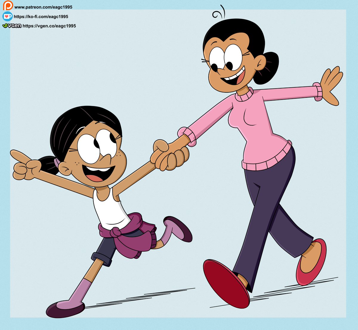 eagc1995's tweet photo. (Patreon Reward) Mom and Daughter Day Out

Commissioned by Silvester Rodriguez

#TheLoudHouse #TheCasagrandes #RonnieAnneSantiago #MariaSantiago #Nickelodeon #TheLoudHouseFanArt #TheCasagrandesFanArt #DigitalArt #2DArt #MyArt #FanArt https://t.co/mqV6lp2jUO