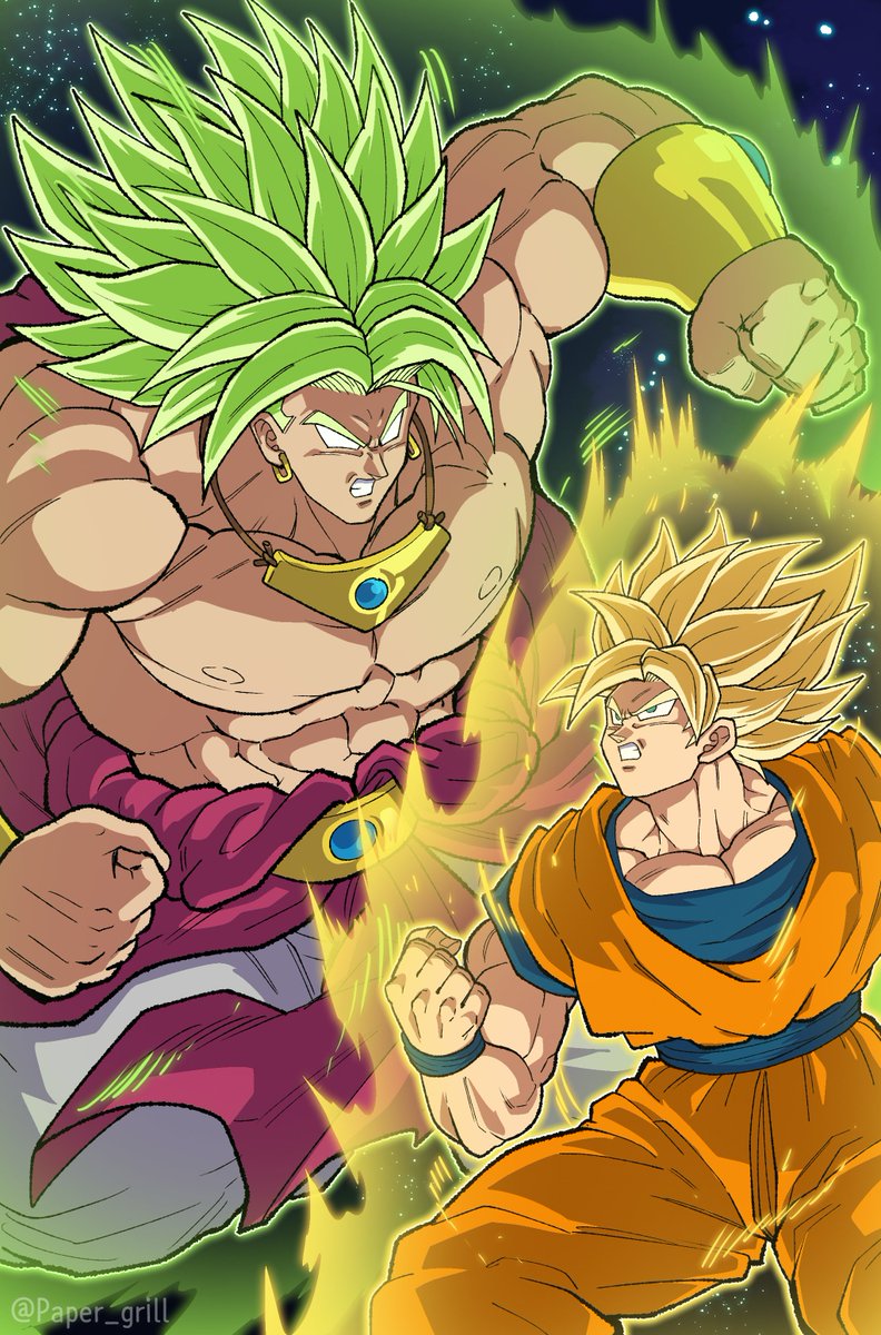 Paper_grill's tweet photo. #DragonBall #ドラゴンボール 

브로리 vs 손오공. https://t.co/8YnwfqO500