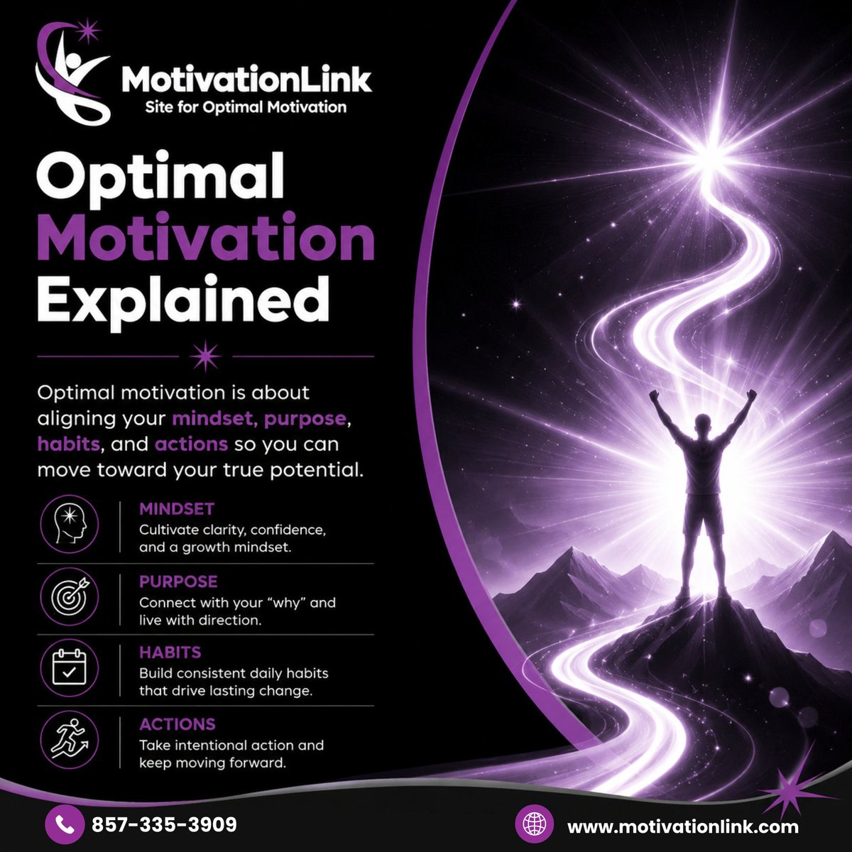 motivationlink1's tweet photo. Optimal motivation is about aligning your mindset, purpose, habits, and actions so you can move toward your true potential.

#OptimalMotivation #MotivationLink #PurposeDriven #MindsetGrowth #PersonalSuccess https://t.co/w9bXQhkpJc